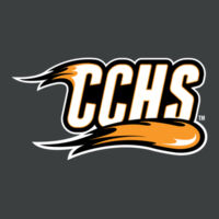 CCHS with Mascot - White Outline - Perfect Tri ® Long Sleeve Hoodie Design