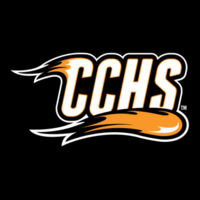 CCHS with Mascot - White Outline - Youth Long Sleeve Jersey Tee Design