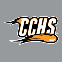 CCHS with Mascot - White Outline - Youth Three-Quarter Sleeve Baseball Tee Design