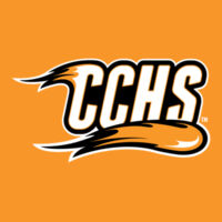 CCHS with Mascot - White Outline - DryBlend ® 50 Cotton/50 Poly T Shirt Design