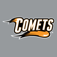 Comets with Mascot Full Color - White Outline - Toddler Three-Quarter Sleeve Baseball Tee Design