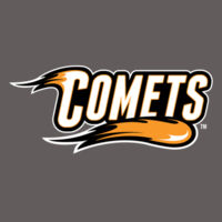 Comets with Mascot Full Color - White Outline - Youth Short Sleeve V-Neck Jersey Tee Design