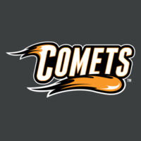Comets with Mascot Full Color - White Outline - Perfect Tri ® Long Sleeve Hoodie Design