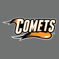Comets with Mascot Full Color - White Outline - Women's Perfect Tri ® Long Sleeve Hoodie Design