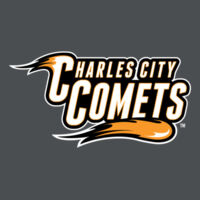 Charles City Comets with Mascot Full Color - White Outline - Unisex Jersey Tank Design