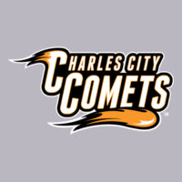 Charles City Comets with Mascot Full Color - White Outline - Heavy Blend ™ Hooded Sweatshirt Design