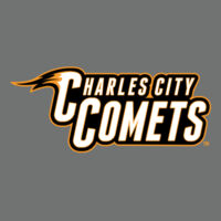 Charles City Comets Full Color - Orange Outline - Perfect Tri ® Long Sleeve Hoodie Design