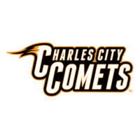 Charles City Comets Full Color - Orange Outline - Women's Long Sleeve Jersey Tee Design
