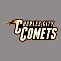Charles City Comets Full Color - Orange Outline - Long Sleeve Jersey Tee Design