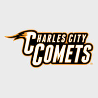 Charles City Comets Full Color - Orange Outline - DryBlend ® Pullover Hooded Sweatshirt Design