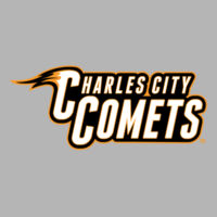 Charles City Comets Full Color - Orange Outline - DryBlend ® Crewneck Sweatshirt Design