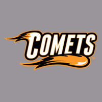 Comets with Mascot Full Color - Orange Outline - Dri Power ® Active 50/50 Cotton/Poly T Shirt Design