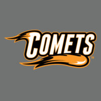 Comets with Mascot Full Color - Orange Outline - Perfect Tri ® Long Sleeve Hoodie Design