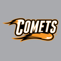 Comets with Mascot Full Color - Orange Outline - Women's Long Sleeve Jersey Tee Design