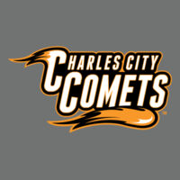 Charles City Comets with Mascot Full Color - Orange Outline - ® Women's Perfect Tri ® Long Sleeve Tunic Tee Design