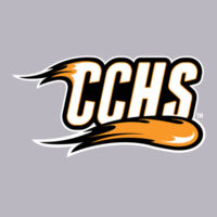 CCHS with Mascot - Orange Outline - DryBlend ® Crewneck Sweatshirt Design