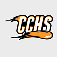 CCHS with Mascot - Orange Outline - Youth Heavy Blend™ Hooded Sweatshirt Design