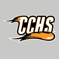 CCHS with Mascot - Orange Outline - Youth DryBlend ® 50 Cotton/50 Poly T Shirt Design