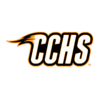 CCHS - Orange Outline - Youth Short Sleeve V-Neck Jersey Tee Design