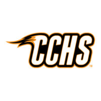 CCHS - Orange Outline - Youth Three-Quarter Sleeve Baseball Tee Design
