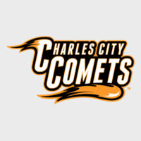 Charles City Comets with Mascot Full Color - Orange Outline - Ultra Cotton ® Sleeveless T Shirt Design