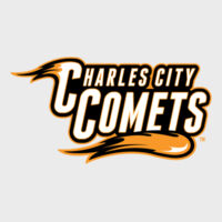 Charles City Comets with Mascot Full Color - Orange Outline - Youth Heavy Blend™ Hooded Sweatshirt Design