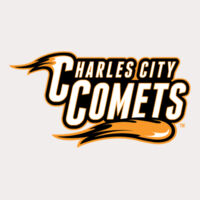 Charles City Comets with Mascot Full Color - Orange Outline - Youth Dri Power ® 50/50 Cotton/Poly T Shirt Design