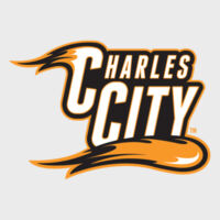 Charles City with Mascot - Vertical - Orange Outline - Youth Heavy Blend™ Hooded Sweatshirt Design