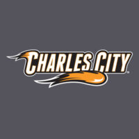 Charles City with Mascot - Horizontal - White Outline - Ultra Cotton Long Sleeve T-Shirt Design