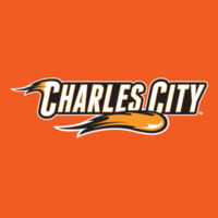 Charles City with Mascot - Horizontal - White Outline - Dri Power ® Active 50/50 Cotton/Poly T Shirt Design