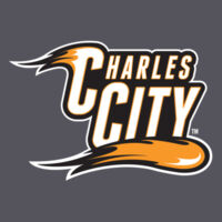 Charles City with Mascot - Vertical - White Outline - Heavy Blend ™ Hooded Sweatshirt Design