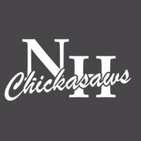 NH Chickasaws - White - Unisex Jersey V-Neck Tee Design