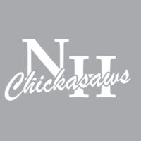 NH Chickasaws - White - Women's Long Sleeve Jersey Tee Design