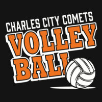 Charles City Volleyball - ® Women's Game V Neck Tee Design