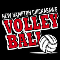 New Hampton Volleyball - Unisex Sponge Fleece Raglan Sweatshirt Design